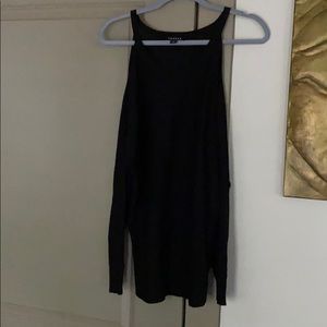 Trouve Shoulderless Black Sweater Sz Small S
